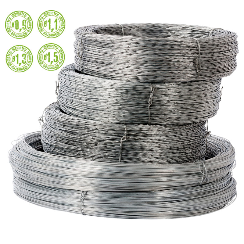 Bobina de alambre de acero galvanizado 1kg
